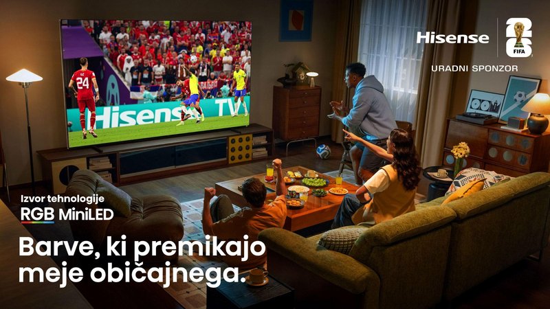 Hisense z inovacijami zaslonov približuje navijačem vsak trenutek FIFA World Cup 2026™