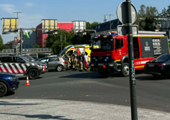 V centru Ljubljane se je zgodila prometna nesreča: na kraju so rešilci in gasilci (FOTO)