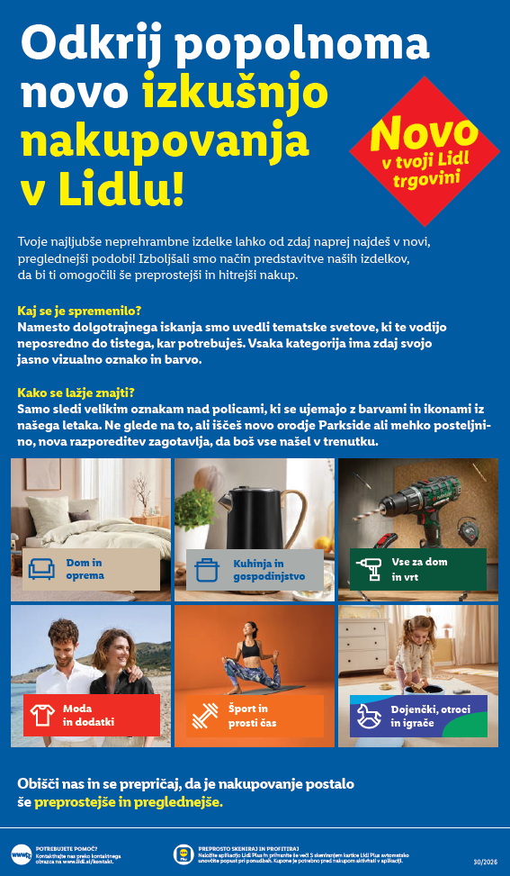 Spoznajte novost v Lidlu, da prihranite čas in odkrijete še več odličnih izdelkov