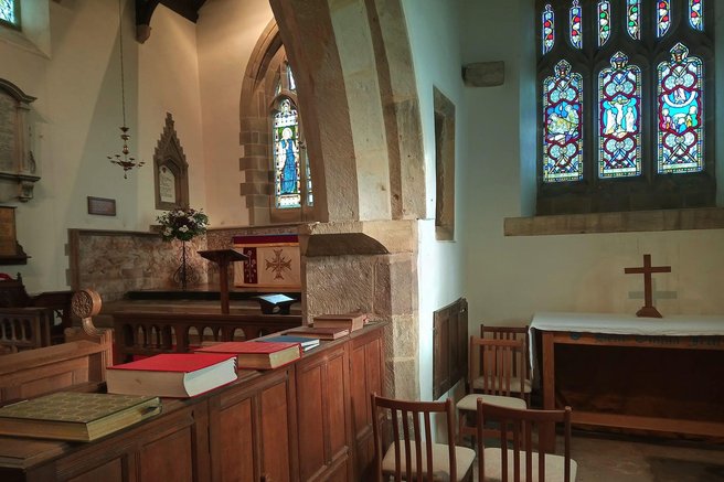 St Wilfrids Church Melling cerkev cudez denar resitev obnova tezave anglija britanija zlato odkritje