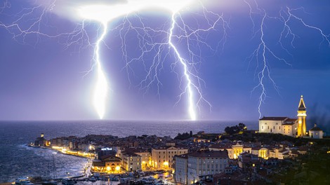nevihta, Piran