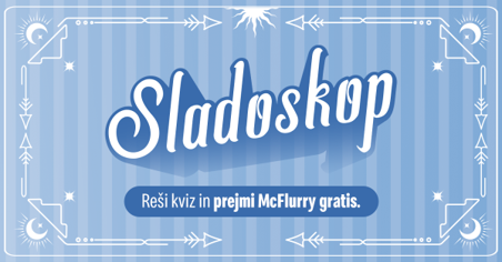Sladoskop napoveduje: 100% verjetnost sladoleda in dobre volje