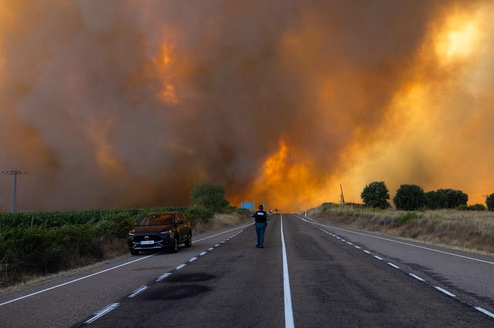 V Španiji še vedno divjajo smrtonosni požari: evakuirali so več vasi, razmere se lahko še poslabšajo (foto: Profimedia)