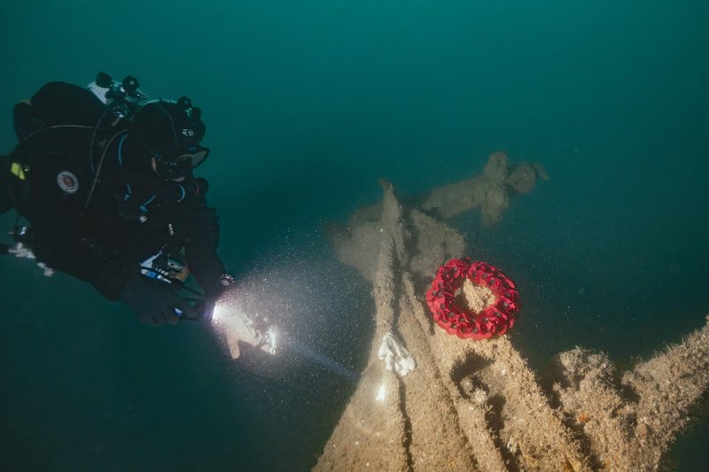 HMS Tiger ladja razbitine odkritje