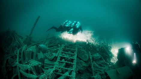 potapljaci otok Wight vojaska ladja razbitine