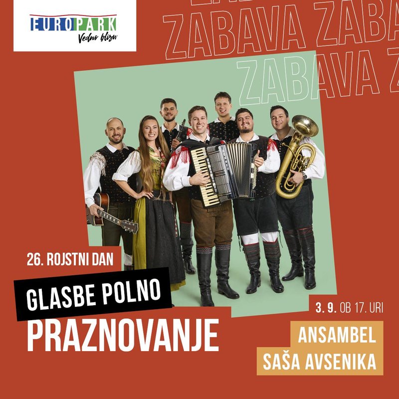 Europark ob 26. rojstnem dnevu vabi na tri dni zabave