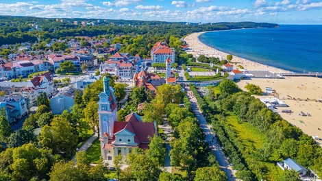 Sopot Poljska plaza morje