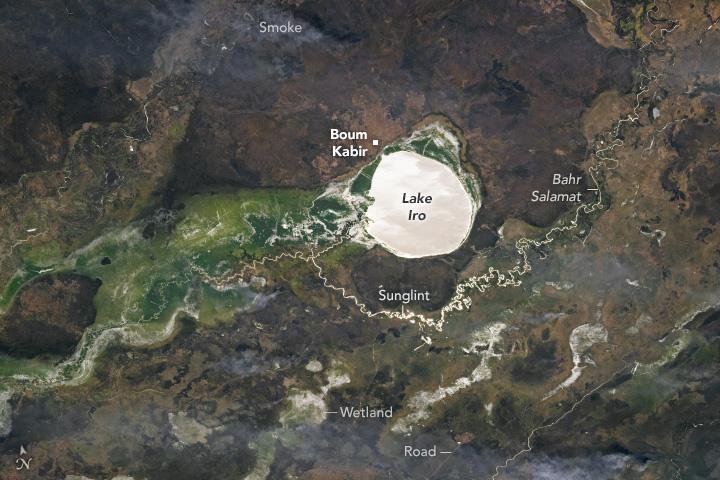 jezero iro cad afrija opticna iluzija prevara vesolje vesoljska postaja pogled vesoljec narava
