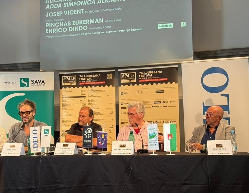 Festival Ljubljana, novinarska konferenca Josep Vincent dirigent
