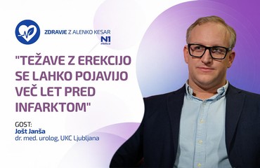 Zdravje z Alenko Kesar: "Težave z erekcijo se lahko pojavijo več let pred infarktom" (dr. Janša)