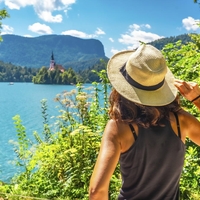 Blejsko jezero turistka