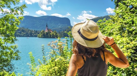 Blejsko jezero turistka