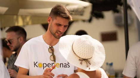 Nik Popovič odprl volilni štab v Kopru: 26-letnik iz podjetništva stopa v župansko tekmo