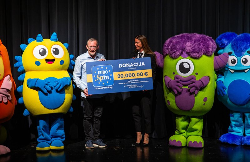 Eurospinovi Superspaki so najmlajšim predali pomembno sporočilo, za TOM telefon pa zbral 20.000 evrov