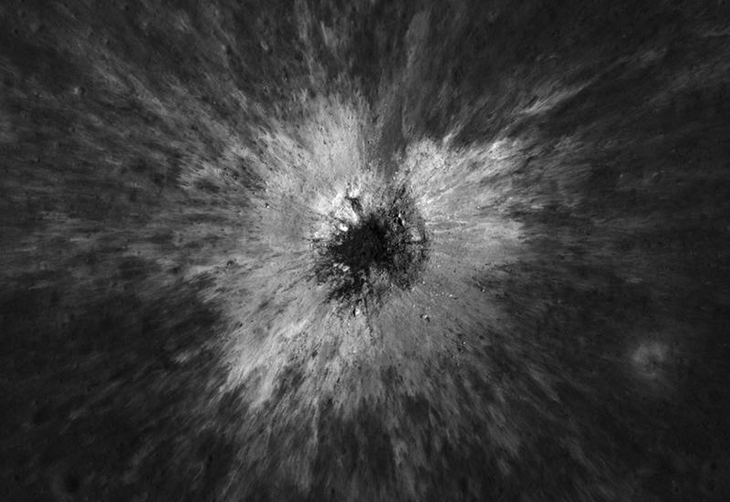Nasa, Luna, krater