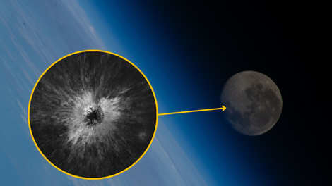 Nasa, Luna, krater