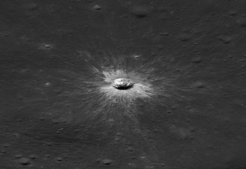 Nasa, Luna, krater