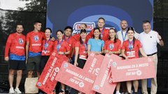 
                                                         Uspešni prvi Bimbo Race Adria na Grosupljem, kjer so številni tekači združili moči in Rdečemu križu zagotovili kar 13.000 kosov kruha
