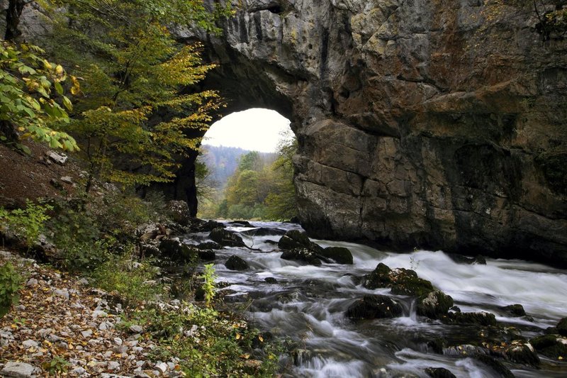 Kras Rakov Skocjan dolina veliki most