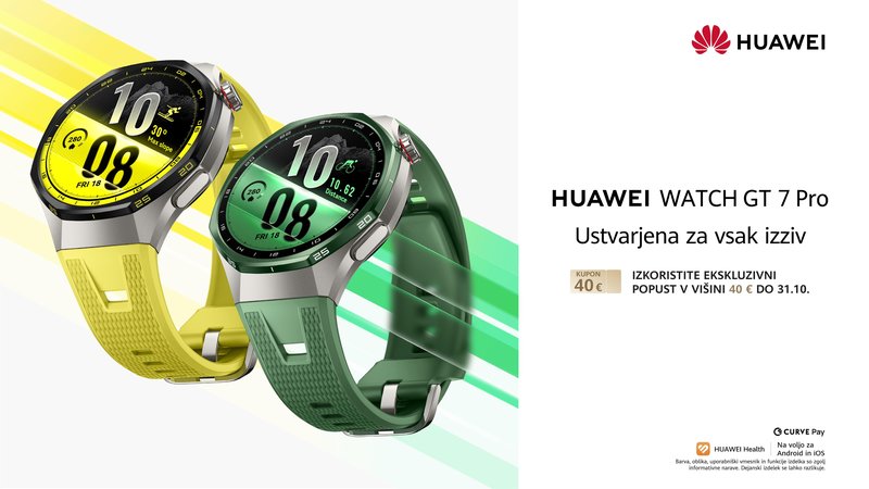 Prefinjena zasnova in napredne funkcije Huawei ur zdaj tudi v Sloveniji