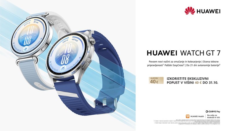 Prefinjena zasnova in napredne funkcije Huawei ur zdaj tudi v Sloveniji