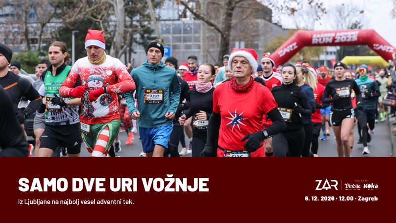 Letos na advent v tekaških copatih: izlet v Zagreb, ki se začne s startno številko in konča med adventnimi stojnicami