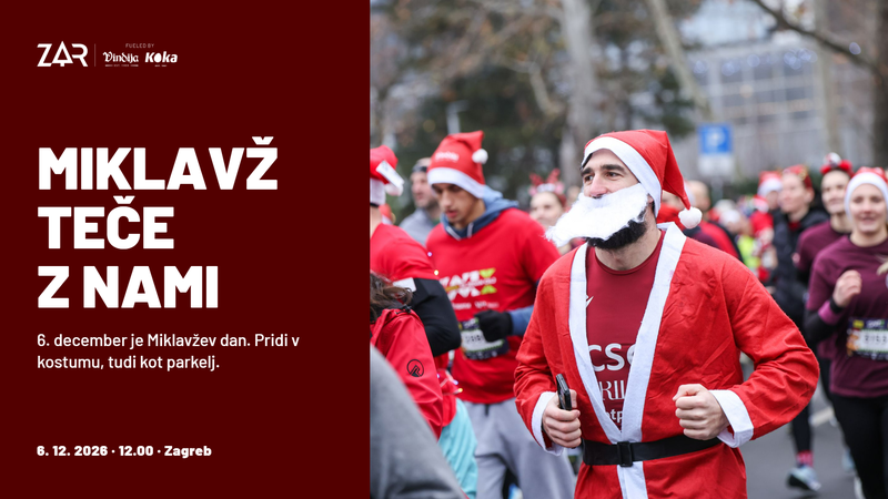 Letos na advent v tekaških copatih: izlet v Zagreb, ki se začne s startno številko in konča med adventnimi stojnicami