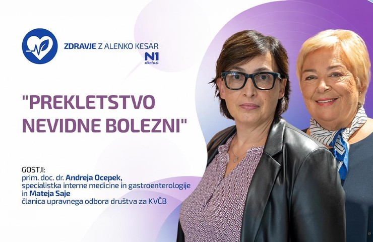 Zdravje z Alenko Kesar: "Prekletstvo nevidne bolezni" (prim. doc. dr. Andreja Ocepek in Mateja Saje)