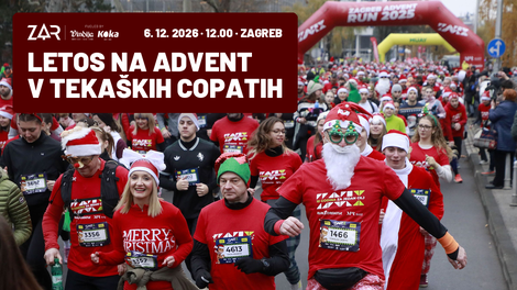 Letos na advent v tekaških copatih: izlet v Zagreb, ki se začne s startno številko in konča med adventnimi stojnicami