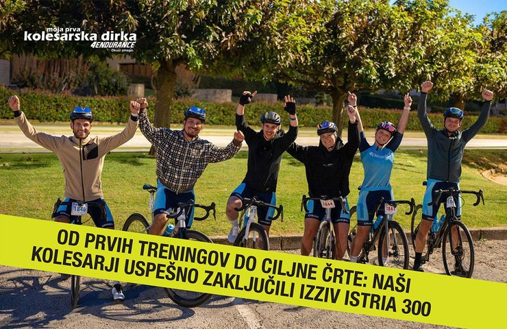 Od prvih treningov do ciljne črte: Naši kolesarji uspešno zaključili izziv Istria 300