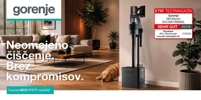 Gorenje predstavlja serijo NEO: novo poglavje v brezžičnem čiščenju