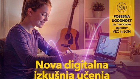 Telemach v svojo ponudbo dodaja storitve za podporo učenju mladih