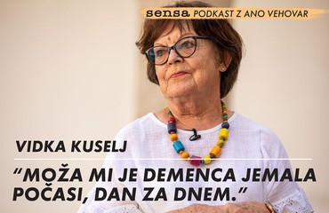Vidka Kuselj: "Moža mi je demenca jemala počasi, dan za dnem."