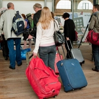 kovček turisti