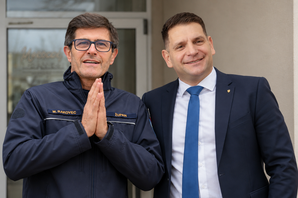 Po razkritju suma korupcije, v katerega naj bi bil vpleten skupaj z Zoranom Stevanovićem, se je odzval župan Kranja Matjaž Rakovec (foto: Marko Vavpotič/Žiga Živulović/Bobo/spremenjeno z UI)