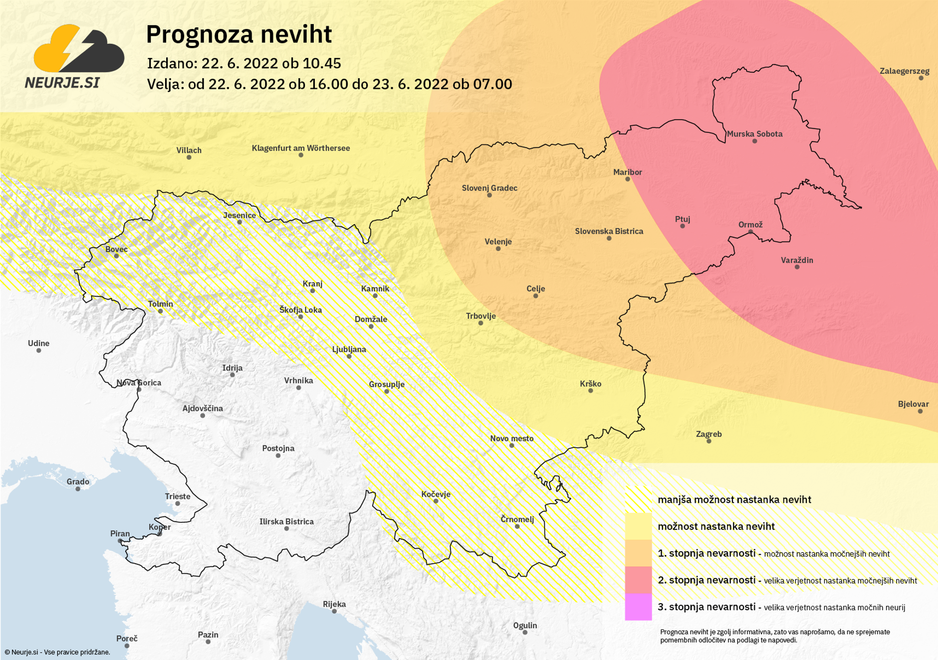 Prognoza neviht.