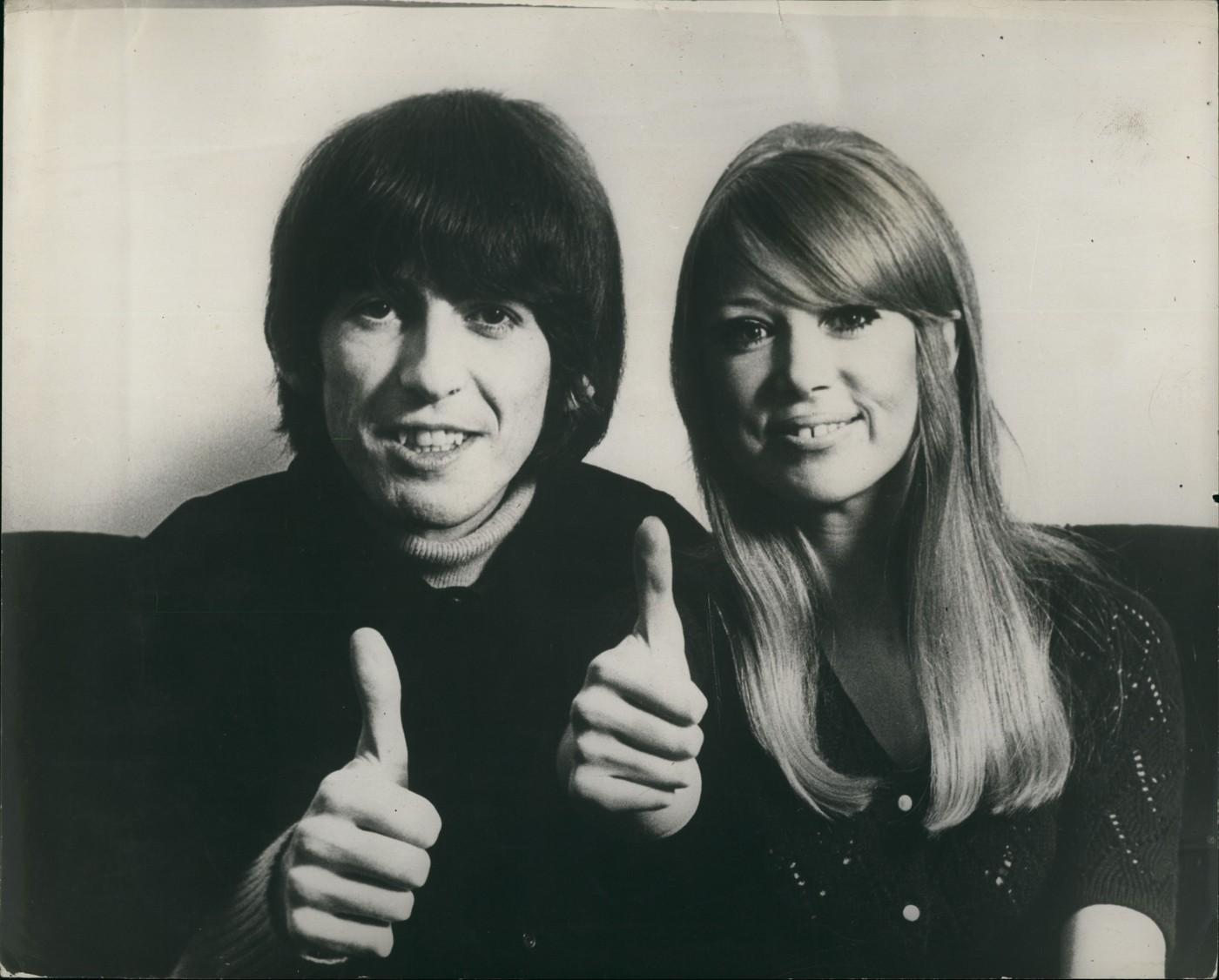 Pattie Boyd z Georgom Harrisonom.
