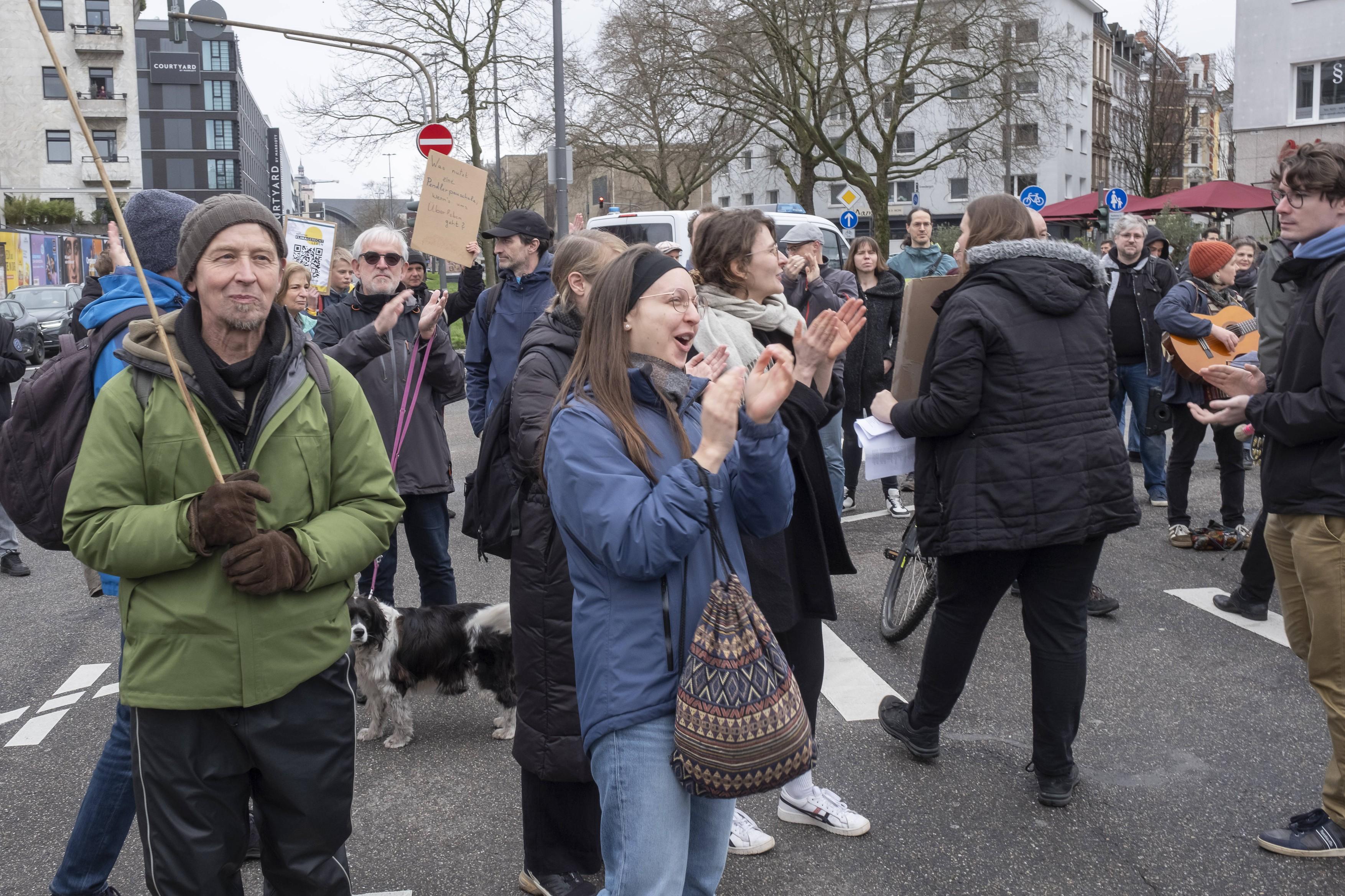 Podnebni protest v Kölnu.