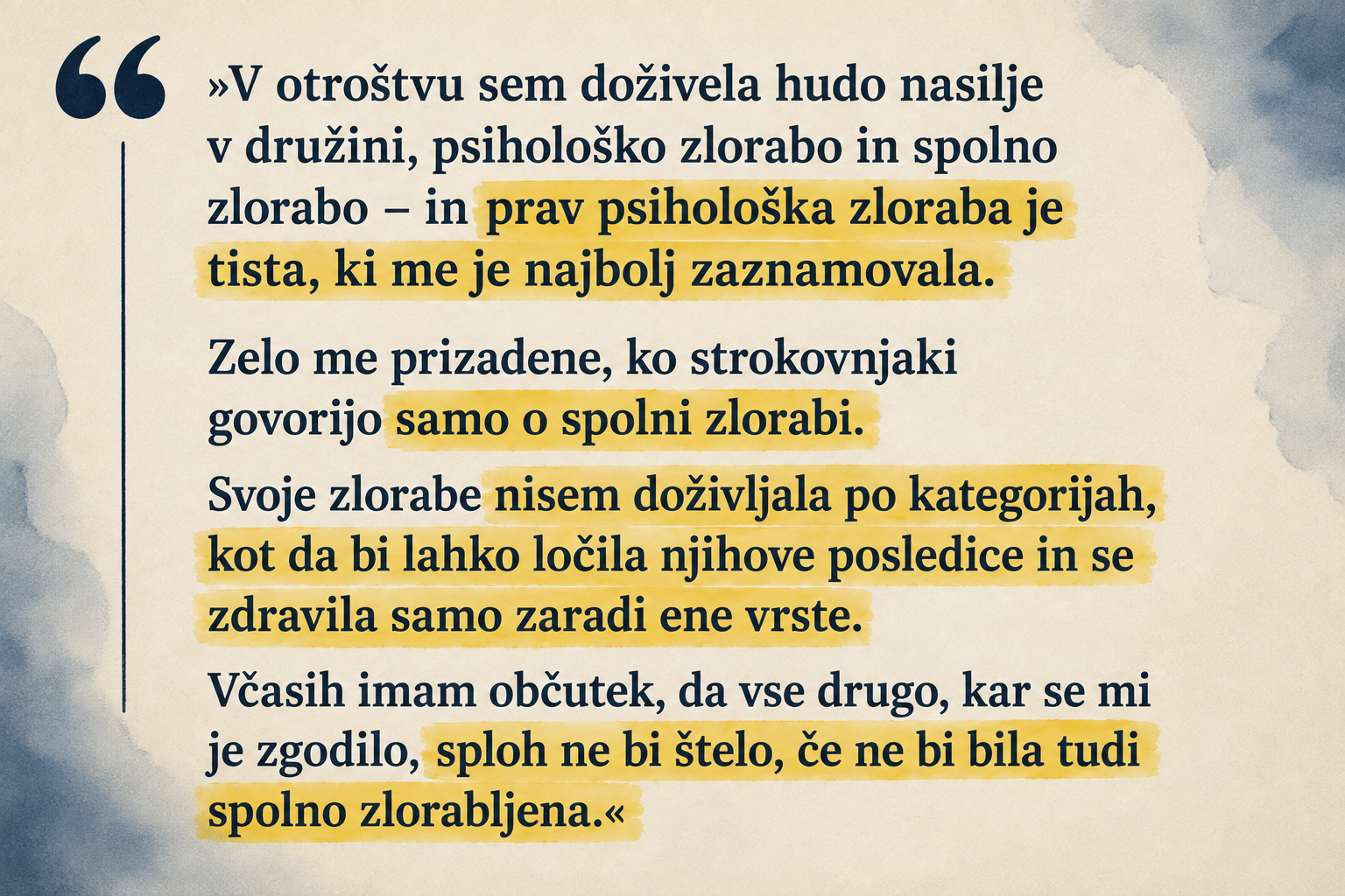 Bolje pozno kot nikoli: psihiatri se opravičujejo žrtvam spolnih zlorab